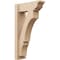 Ekena Millwork 6-in W x 16-in D x 28-in H Balboa Trad Rough Cedar Woodgrain TimberThane Outlooker, Primed Tan OUTUR060X16X28BOA04RCPR - alternate 1